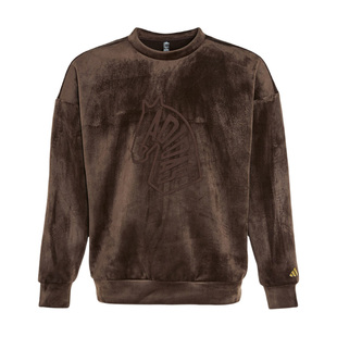 【自营】Adidas NYR GFX SWT马年亲肤柔绒面加绒卫衣套头衫KE4067