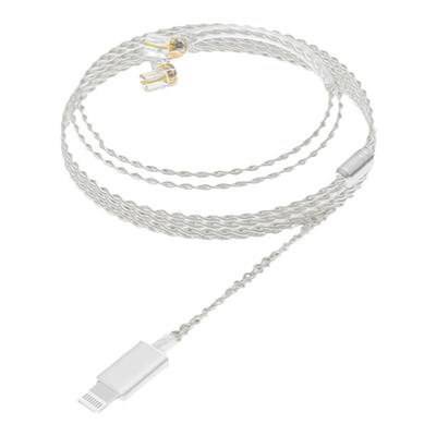 ND D5Lightning耳机线适用于苹果接口有线耳机2pin双针插拔0.75mm