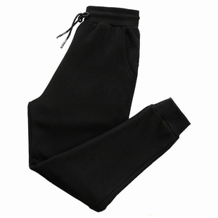 潮牌休闲裤男春夏季韩版潮流百搭修身直筒束脚裤黑色男士运动裤裤
