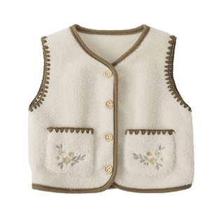 女童马甲外穿2026新款冬儿童加绒背心内搭宝宝摇粒绒坎肩女宝外套