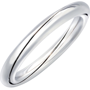 周生生PROMESSA如一Pt950铂金对戒结婚男女戒指89127RPT