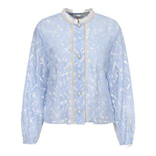 tanni新款感宫廷华丽镂空通勤花边领衬衫TM11SH025B