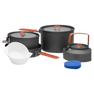 火枫套锅盛宴4野炊4-5人便携露营户外餐具锅具家庭休闲套装