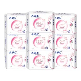 ABC卫生巾女夜用280mm64片组合装姨妈巾整箱批特价旗舰店官方正品