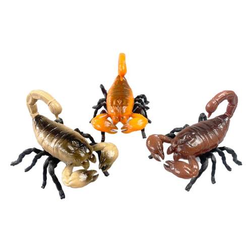 发条昆虫玩具蝎子爬行仿真动物独角仙电镀机械模型男孩儿童女孩