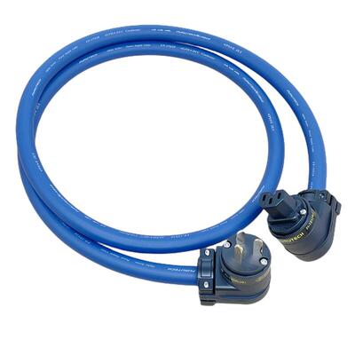 古河电源线单晶铜弯头美标音响线