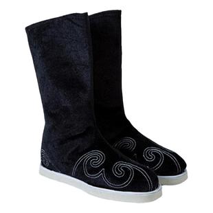 汉鞋男古装靴子女童古风古代鞋子男布靴古代鞋 男女汉服鞋内增高