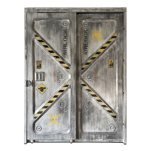 酒吧餐厅密室逃脱复古工业风推拉进户大门室内门 创意个性装饰品