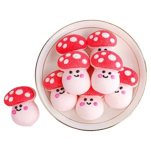 蛋糕装饰棉花糖3d熊猫卡通小黄鸭躺平鸭兔子动物造型糖果软糖摆件