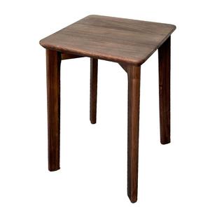 北美黑胡桃木实木餐桌凳子家用客厅轻奢餐凳可叠放餐椅高板凳方凳