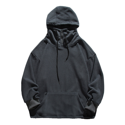 摇粒绒连帽卫衣男水曜日定休