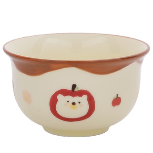 鹿谷川高颜值水果盘甜品盘菜盘子一人食釉下彩陶瓷饭碗早餐碗餐具