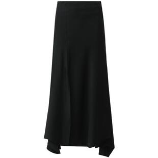 COCOBELLA[100%醋酸]光泽感缎面鱼尾裙女大摆半身裙长裙HS3143-2