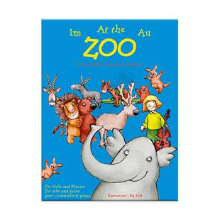 在动物园 大提琴和钢琴 捷法利克 塔多夫斯基 骑熊士原版乐谱书 Cofalik Twardowski At the Zoo for Cello and Piano BA8124