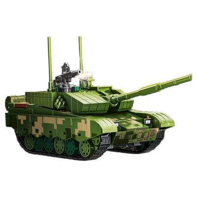 【新品】森宝积木99A主战坦克模型版益智拼装积木玩具摆件礼物男