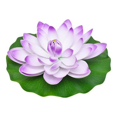 仿真荷花假花荷叶鱼缸水池塘造景