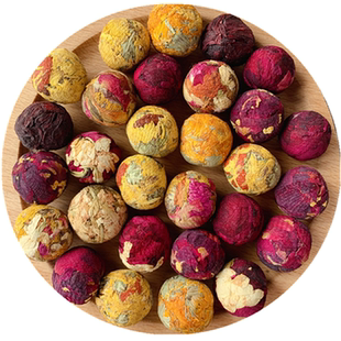 手作龙珠花茶10种口味组合大朵玫瑰桂花茉莉洛神皇枸杞混合装冲泡