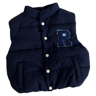 宝宝加绒加厚马甲外套秋冬新款婴幼儿男女童加棉保暖背心坎肩潮