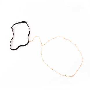 高版本！欧美镶钻露背装配饰14K包金高保色男女后背链项链身体链