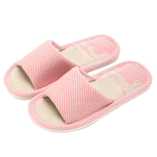 亚麻拖鞋女春秋2026新款室内家居情侣防滑防臭棉麻布拖鞋男款四季