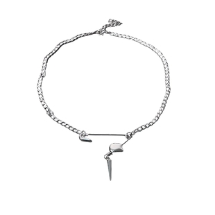 CHEALIMPID/.别针铆钉锁骨项链原创小众设计嘻哈ins街头潮男女