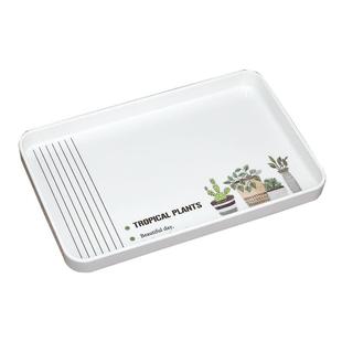 托盘欧式客厅加厚密胺托盘长方形水杯家用茶水壶茶盘水果收纳盘