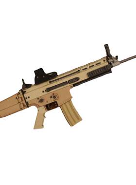 Mk16 SCAR-L手工DIY狙击步枪1米冲锋突击步枪拼装3D折纸玩具纸模