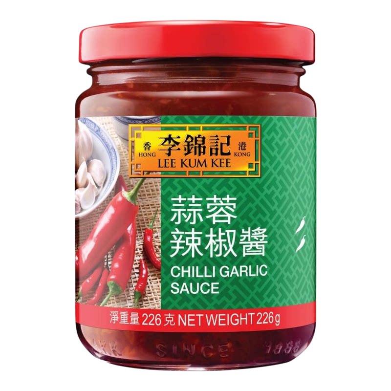 李锦记蒜蓉辣椒酱226g秘法炮制浓郁可口厨房爆炒增味烹饪调味酱料