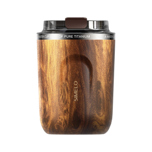 simelo施美乐纯钛保温杯随行咖啡杯便携男士水杯生日礼物女生钛杯