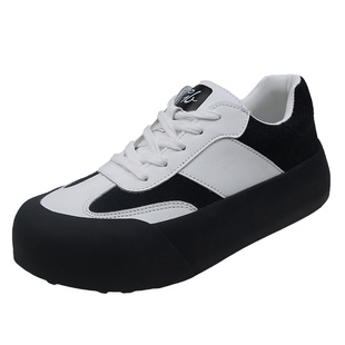 白敬亭同款鞋子女潮百搭小众2025原创德训潮鞋厚底胖胖面包蓬蓬鞋