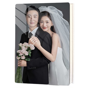 精修照片入册婚纱照相册定制结婚照洗做成纪念册儿童艺术写真影集