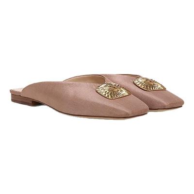 SAM EDELMAN山姆爱德曼春金属扣平底包头拖鞋穆勒鞋女LIN RADIANT