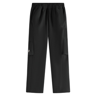 【软壳裤】安踏儿童女童裤子直筒裤秋冬款2025冬季新款运动工装裤