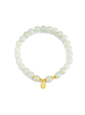 新年礼物天然和田玉福牌手串玉石手链女款925纯银轻奢小众手饰