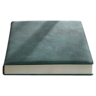 笔记本定制可印logo加厚A4大本子商务办公会议记录本大学生考研日记本皮面本简约工作记事本企业订做办公用品