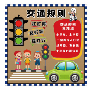 幼儿园交通防震消防火灾防溺水居家安全主题环创墙贴自我保护海报