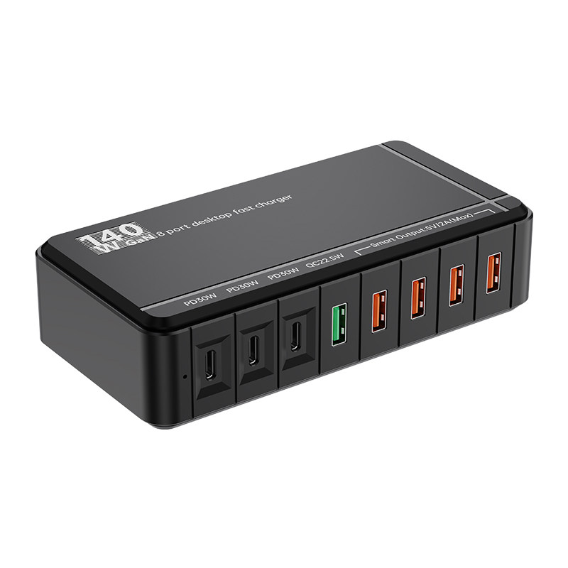 多口氮化镓充电头手机快速充电器PD、QC3.0超级快充适用于华为荣耀小米三星苹果手机平板电脑智能快速充电头