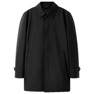 【鹅绒风衣羽绒服】雅戈尔官方男士秋季新品商务保暖外套大衣男