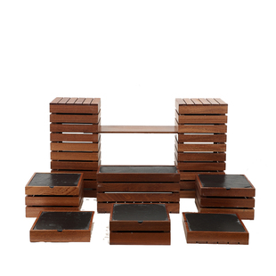 新款沙比利自助餐茶歇层架冷餐原木点心架寿司糕点甜品摆台展示架