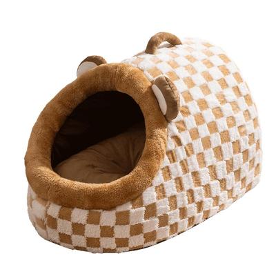 嬉皮狗小狗狗半封闭加厚保暖狗窝