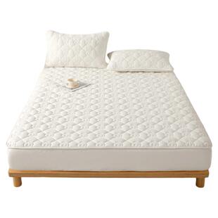 博洋棉花床笠60支全棉夹棉加厚单件床垫保护套可水洗纯棉防水床罩