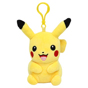 正版 电影同款 皮卡丘 钥匙扣挂件 精灵宝可梦 毛绒玩偶 书包挂件