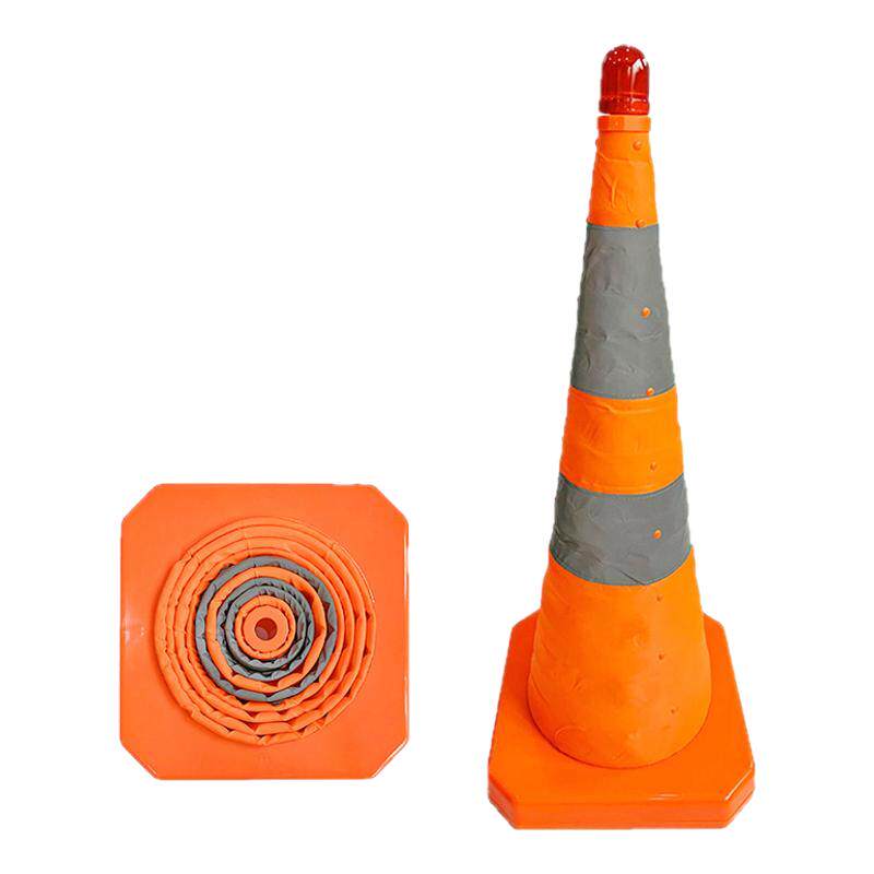 90cm伸缩路锥反光路锥安全警示锥雪糕筒路障锥汽车交通应急路障柱