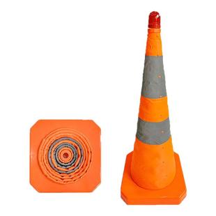 90cm伸缩路锥反光路锥安全警示锥雪糕筒路障锥汽车交通应急路障柱