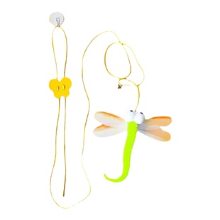 猫玩具自嗨解闷荡秋千挂门悬挂弹力羽毛逗猫棒铃铛小老鼠猫咪用品