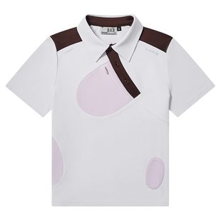 HACR抗菌速干防晒隐拉链口袋拼色polo 都市轻户外短袖女