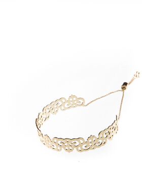 原创自制  巴洛克宫廷风蕾丝镂空雕花优雅镀金手镯臂环两用复古着