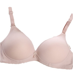 2件包邮 舒适无钢圈上薄下厚款聚拢单排扣肩带可拆纯色睡眠文胸