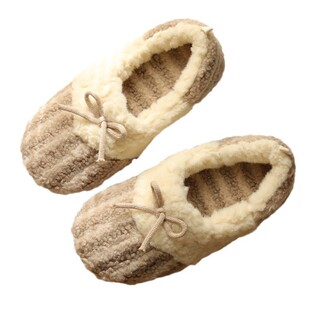 冬季棉拖鞋加绒保暖家居包跟可爱月子鞋防滑室内地板家用产后拖鞋