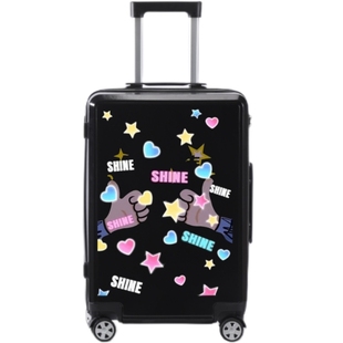 潮高颜值轻便儿童行李箱大容量26寸旅行箱男学生24寸女20寸登机箱